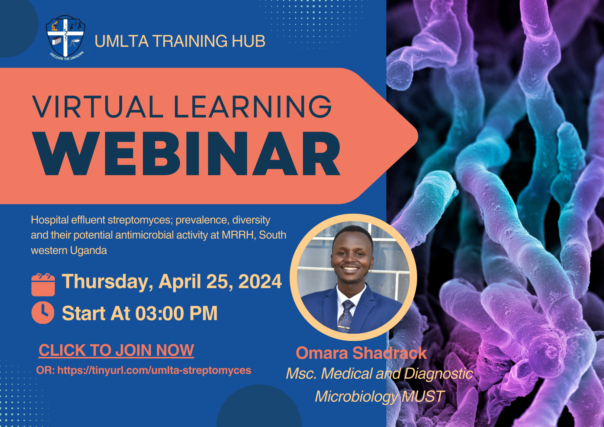 UMLTA Webinar: Research Presentation on Hospital Effluent Streptomyces
